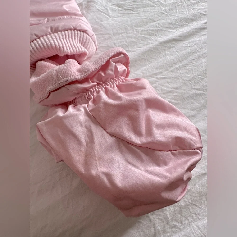 Children’s Place light pink warm snowsuit size 9-12 months